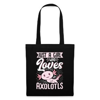Just A Girl Who Loves Axolotls - Tote Bag - black - Front