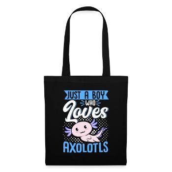 Axolotl Lover Just A Boy Who Loves - Sac en tissu - noir - Devant