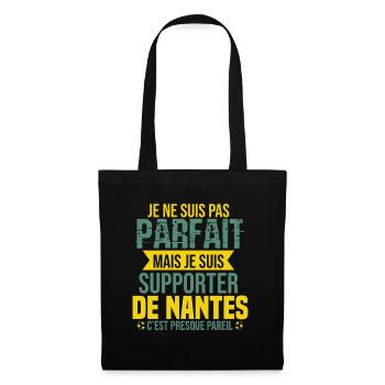 Cadeau Supporter Nantes Foot Nantais Humour - Sac en tissu - noir - Devant