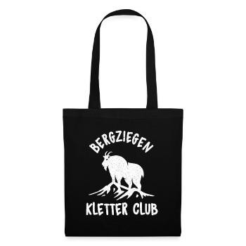 Klettern Bergsport Kletterer - Stoffbeutel - Schwarz - Vorne