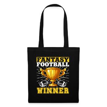 American Football Fantasy Football - Stoffbeutel - Schwarz - Vorne