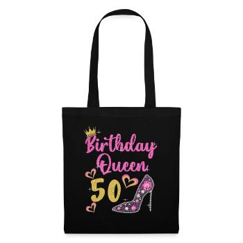 50th birthday Queen 50 years Fifty - Tote Bag - black - Front