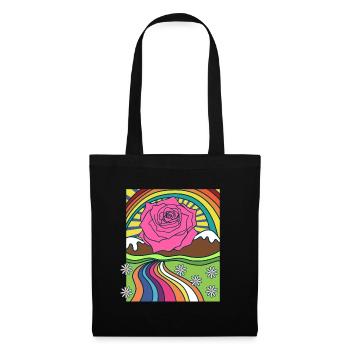 Rose Roses Rose Garden Jardinier - Sac en tissu - noir - Devant