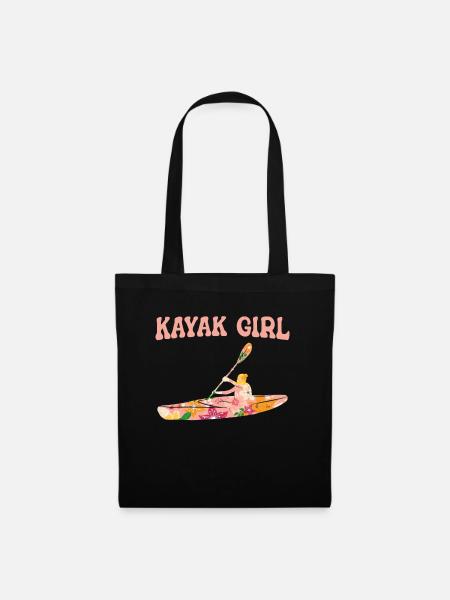 Kajak Kayak - Stoffbeutel - Schwarz
