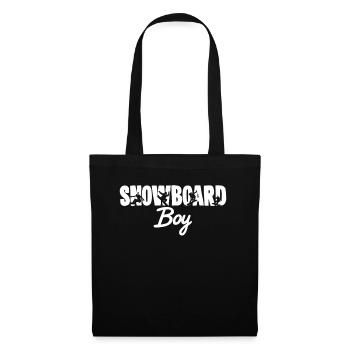 Snowboarding Snowboard Boy - Stoffbeutel - Schwarz - Vorne