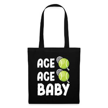 Ace Ace Baby Tennis Dicton - Sac en tissu - noir - Devant