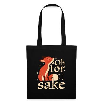 Oh For Fox Sake Humour Blague - Sac en tissu - noir - Devant