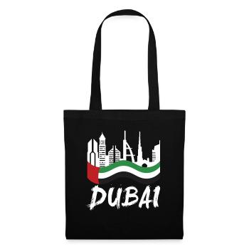 Dubai Vereinigte Arabische Emirate The Palm - Stoffbeutel - Schwarz - Vorne