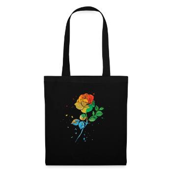 Rose Roses Rose Garden Jardinier - Sac en tissu - noir - Devant