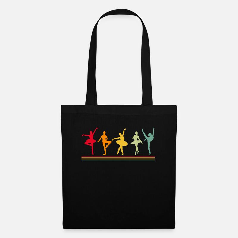 Dance Balett Retro - Stoffbeutel - Schwarz