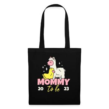 Mommy To Be 2023 Schwangere Mutter - Stoffbeutel - Schwarz - Vorne