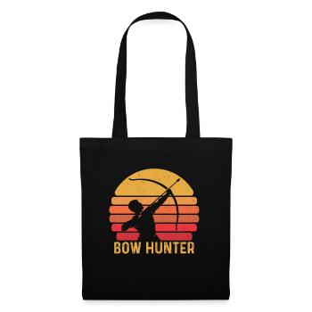 Retro Hunter Archer Bow Hunting Archery - Tote Bag - black - Front