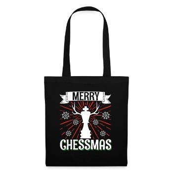 Chess Player Merry Chessmas Game - Stoffbeutel - Schwarz - Vorne