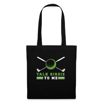 Golf Golfeur Golfeur Golf Golf Terrain - Sac en tissu - noir - Devant