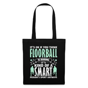 Drôle de dire floorball floorball - Sac en tissu - noir - Devant
