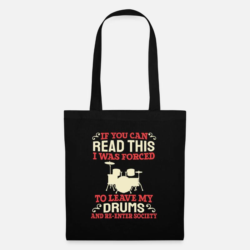 Drums Drummer Drummer - Tote Bag - black