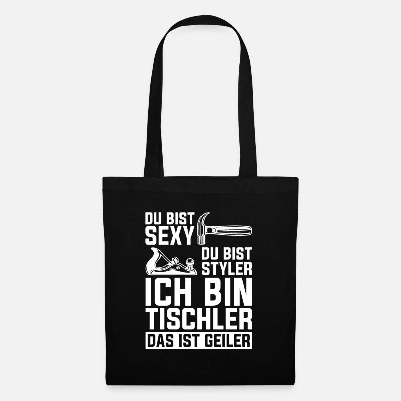 Zimmermann Tischler Schreiner - Stoffbeutel - Schwarz