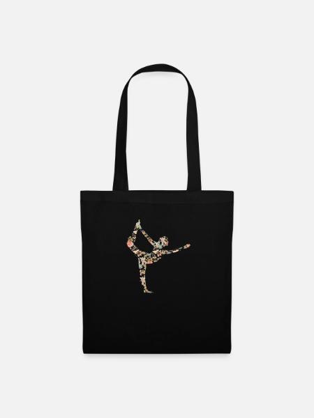Yoga Yogi - Stoffbeutel - Schwarz