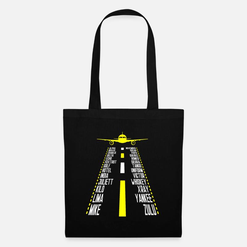 Airplane Pilot Pilot Pilot Pilot - Tote Bag - black