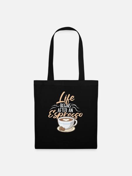 Espresso Coffee - Tote Bag - black