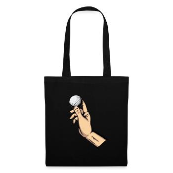 Golf Golfeur Golfeur Golf Golf Terrain - Sac en tissu - noir - Devant