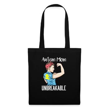 Autism Mom Unbreakable Autistic Child Support - Tote Bag - black - Front