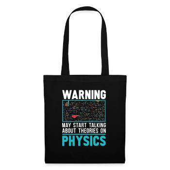 Physicien physicien - Sac en tissu - noir - Devant