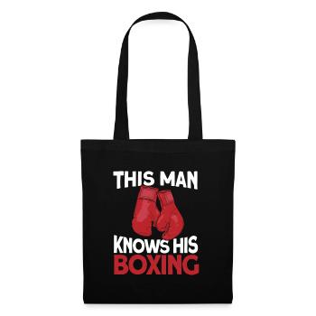 Boxe Boxe Boxe Boxe Combat Fighter - Sac en tissu - noir - Devant