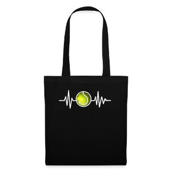 Tennis Herat Battre Tennis Amour - Sac en tissu - noir - Devant