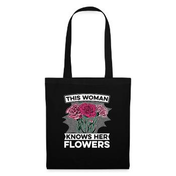 Fleuriste Fleuriste - Sac en tissu - noir - Devant