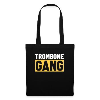 Trombone - Sac en tissu - noir - Devant