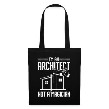 Ich bin ein Architekt, kein Zauberer Architektur - Stoffbeutel - Schwarz - Vorne
