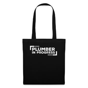 Plombier en cours Futur plombier - Sac en tissu - noir - Devant