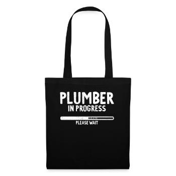 Plombier en cours Futur plombier - Sac en tissu - noir - Devant