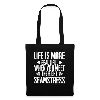 Life Is More Beautiful - Tote Bag - black - Front