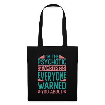 I at The Psychotic Seamstress - Tote Bag - black - Front