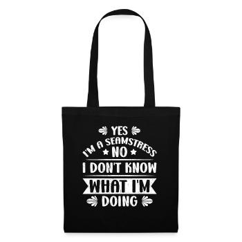 Yes I am A Seamstress No I Do Not Know - Tote Bag - black - Front