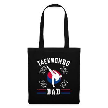 TKD Korean Martial Arts Tae Kwon - Stoffbeutel - Schwarz - Vorne