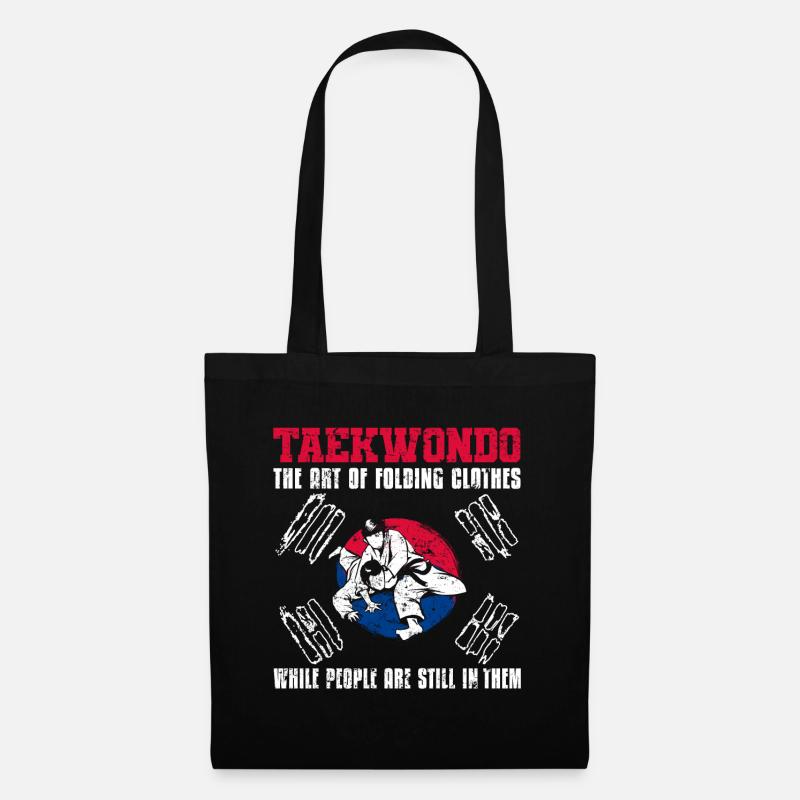 TKD Korean Martial Arts Tae Kwon - Stoffbeutel - Schwarz