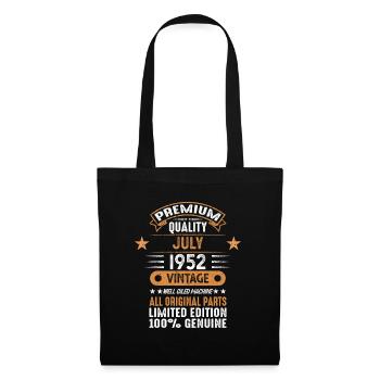 Juillet 1952 - Cadeau du 70e anniversaire. Génial. - Sac en tissu - noir - Devant