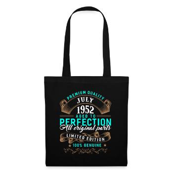 Juillet 1952 - Cadeau du 70e anniversaire. Génial. - Sac en tissu - noir - Devant