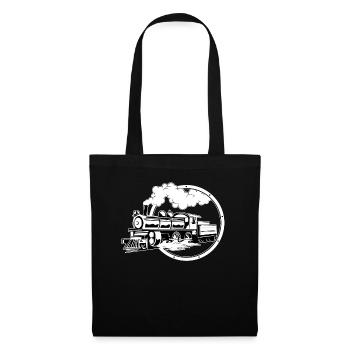 Cheminot Cheminot Train Conducteur de locomotive - Sac en tissu - noir - Devant