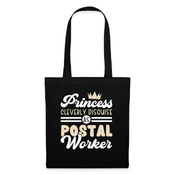 Princess cleverly disguises herself as a postman - Tote Bag - black - Front