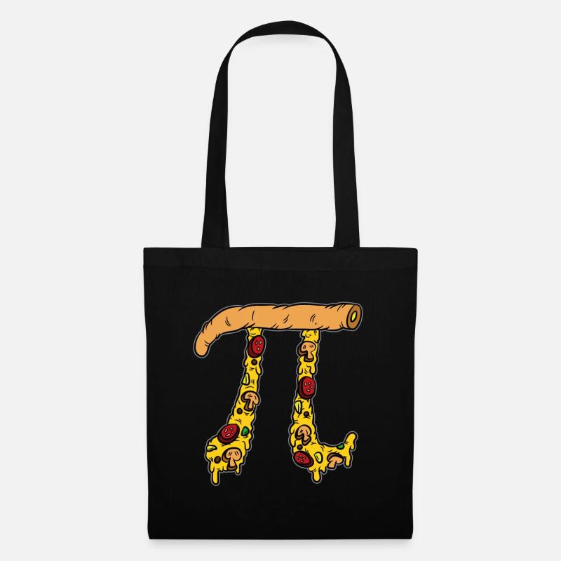 Pi zza Math Pizza Fan - Sac en tissu - noir