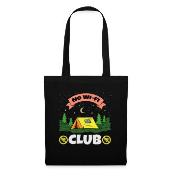 No Wifi Club outdoor camping trip - Tote Bag - black - Front