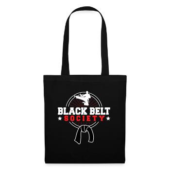 TKD Korean Martial Arts Tae Kwon - Stoffbeutel - Schwarz - Vorne