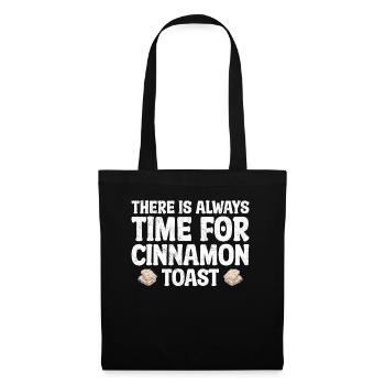 Il y a toujours du temps pour les toasts à la cannelle - Sac en tissu - noir - Devant