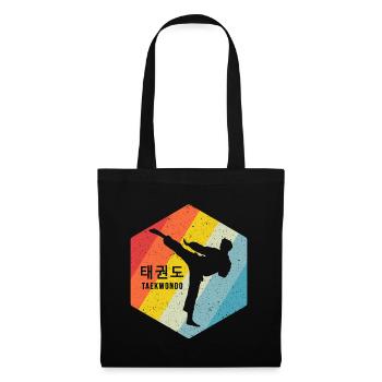 TKD Korean Martial Arts Tae Kwon - Stoffbeutel - Schwarz - Vorne