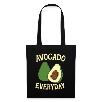 Avocado Jeden Tag Avocado-Liebhaber Guac Guacamole - Stoffbeutel - Schwarz - Vorne