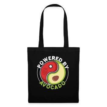 Angetrieben von Avocado Guac Guacamole Avocado-Lie - Stoffbeutel - Schwarz - Vorne